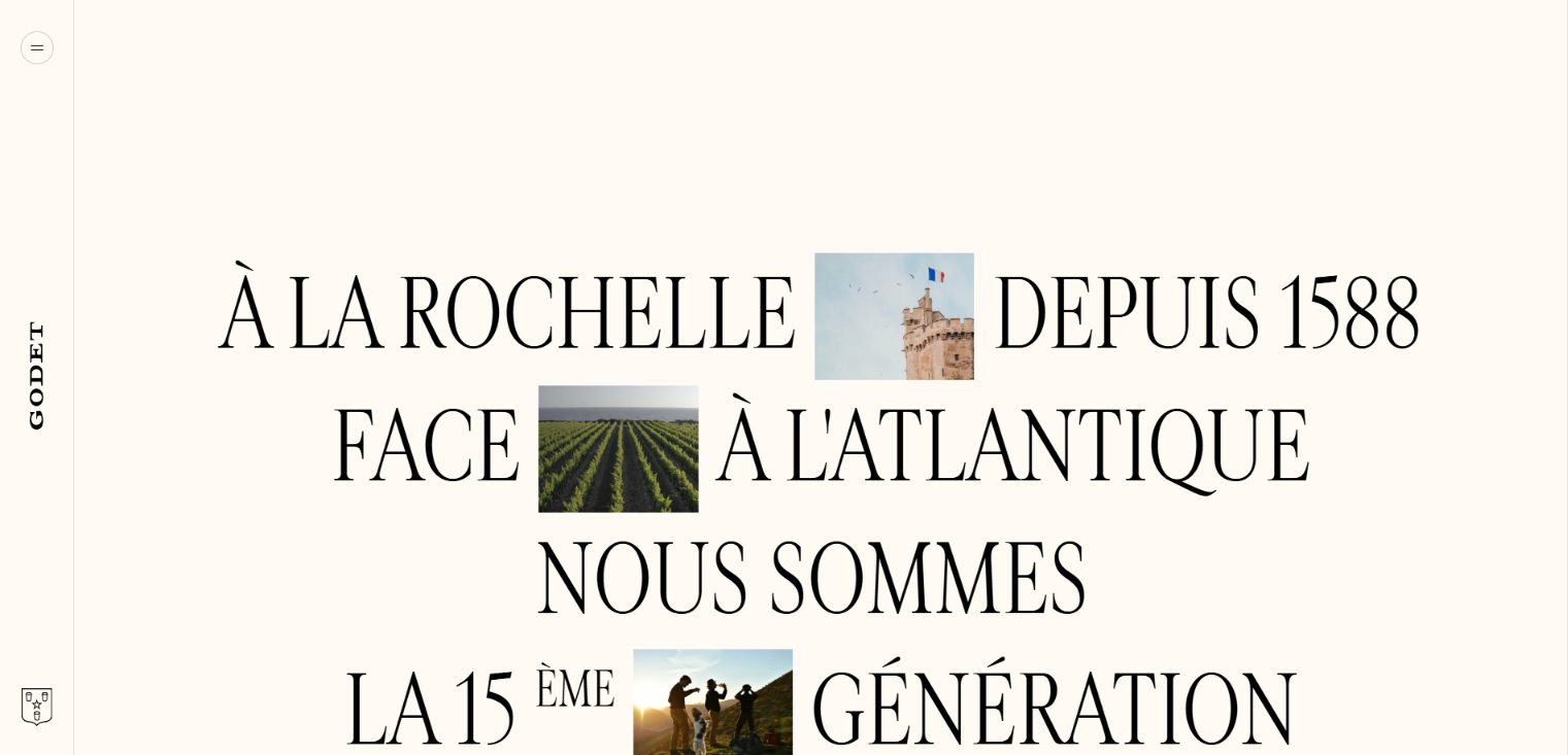 La Rochelle tourism typography website design example